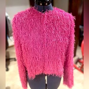 Forever 21 pink fluffy cardigan 💖